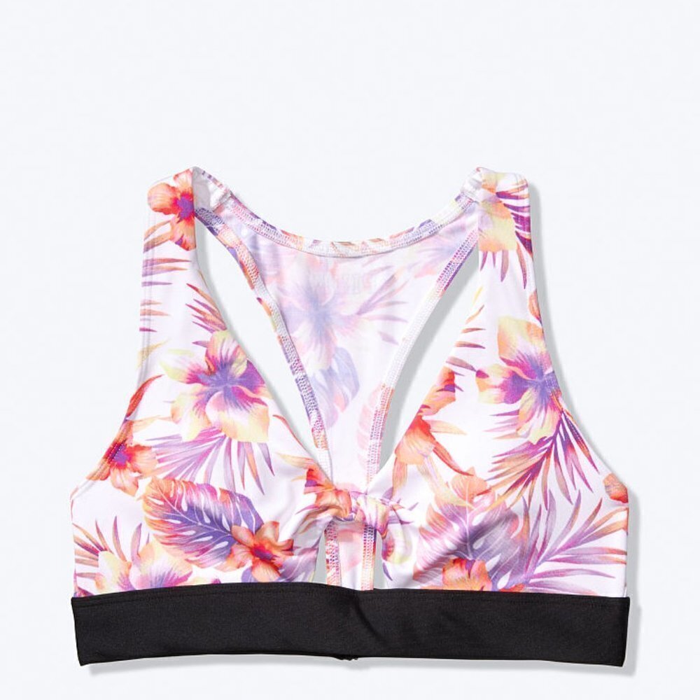 NWT VS PINK TWIST FRONT LIGHTLY LINED SPORTS BRA - Picture 2 of 4